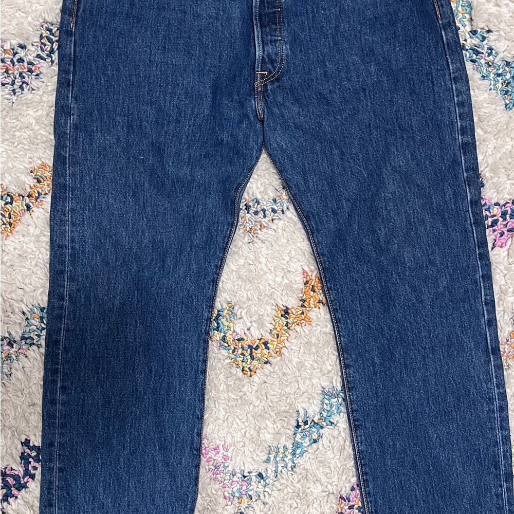 Levi's Men's  501 Straight Blue Jeans